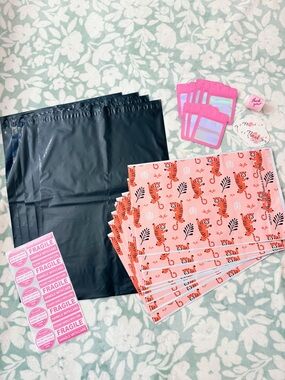 75 Piece Pink Tiger Shipping Supply Bundle 🐅💕